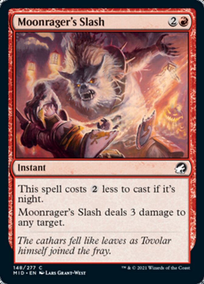 Moonrager's Slash [Innistrad: Midnight Hunt] | Arkham Games and Comics