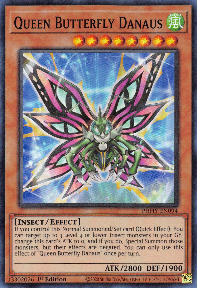 Queen Butterfly Danaus [PHHY-EN094] Super Rare | Arkham Games and Comics
