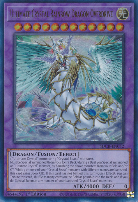 Ultimate Crystal Rainbow Dragon Overdrive [SDCB-EN042] Ultra Rare | Arkham Games and Comics