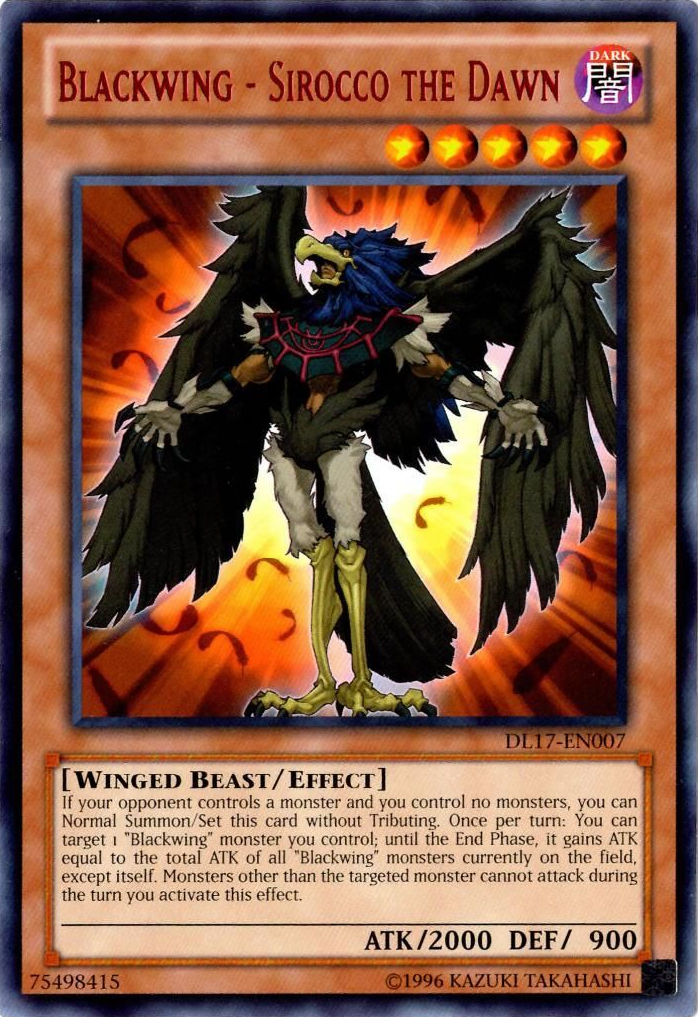Blackwing - Sirocco the Dawn (Red) [DL17-EN007] Rare | Arkham Games and Comics