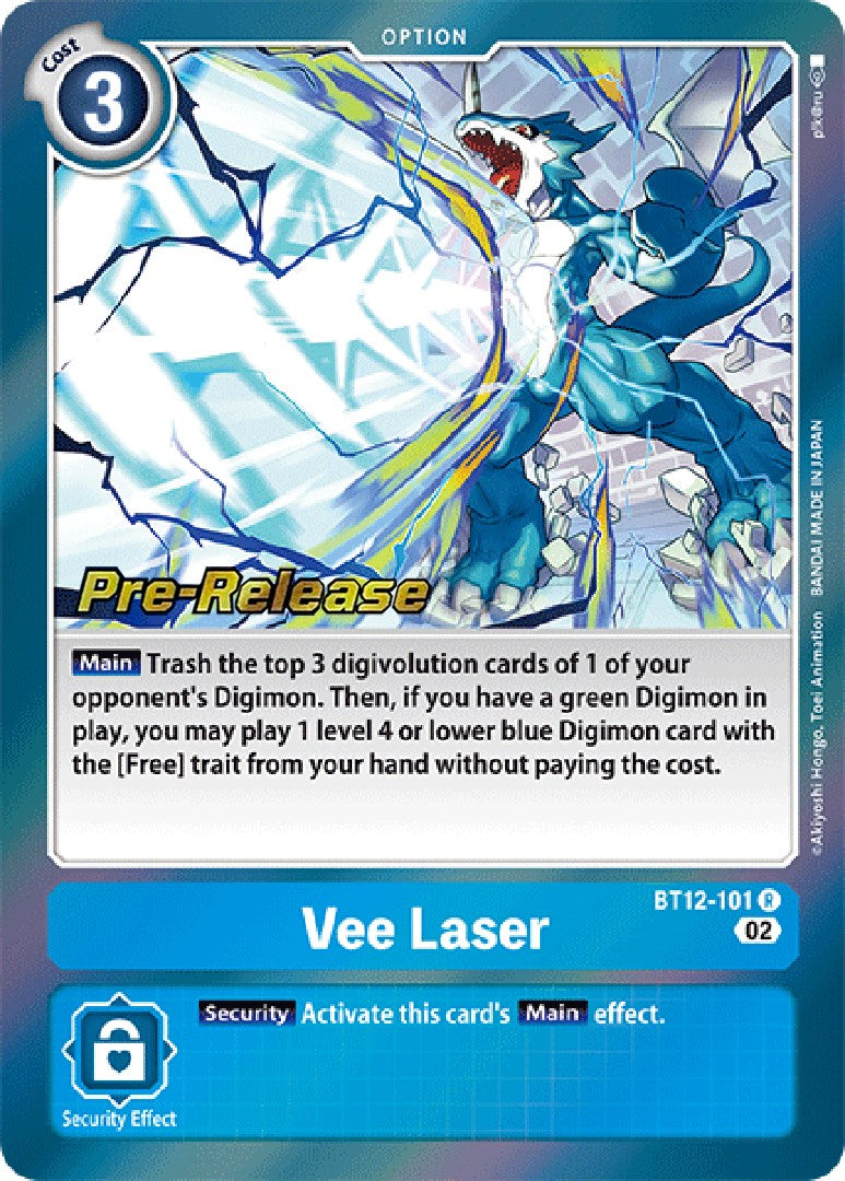 Vee Laser [BT12-101] [Across Time Pre-Release Cards] | Arkham Games and Comics