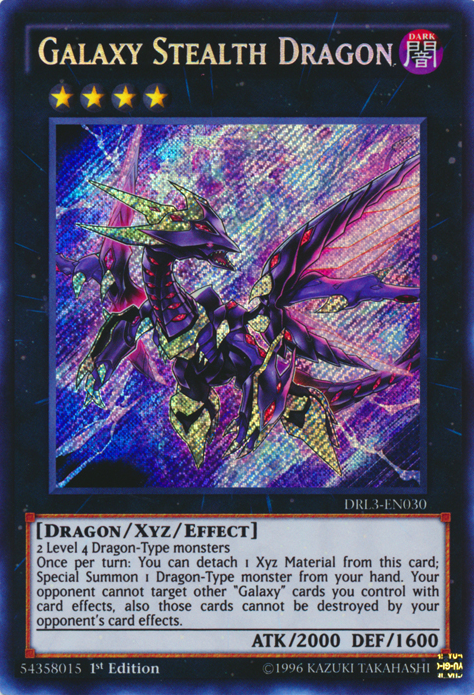 Galaxy Stealth Dragon [DRL3-EN030] Secret Rare | Arkham Games and Comics