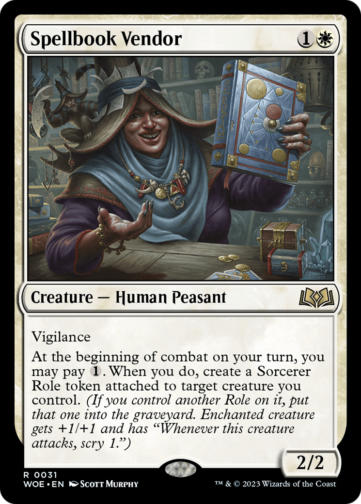 Spellbook Vendor [Wilds of Eldraine] | Arkham Games and Comics