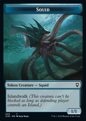 Squid // Copy Double-sided Token [Commander Legends: Battle for Baldur's Gate Tokens] | Arkham Games and Comics