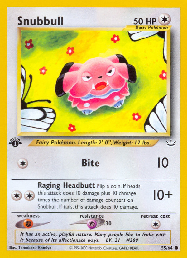 Snubbull (55/64) [Neo Revelation 1st Edition] | Arkham Games and Comics