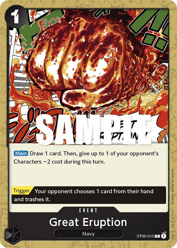 Great Eruption [Starter Deck: Absolute Justice] | Arkham Games and Comics
