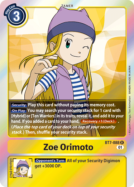 Zoe Orimoto [BT7-088] [Next Adventure] | Arkham Games and Comics