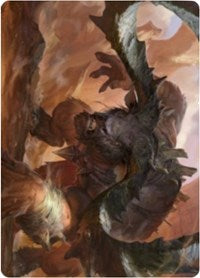 Moraug, Fury of Akoum Art Card [Zendikar Rising Art Series] | Arkham Games and Comics