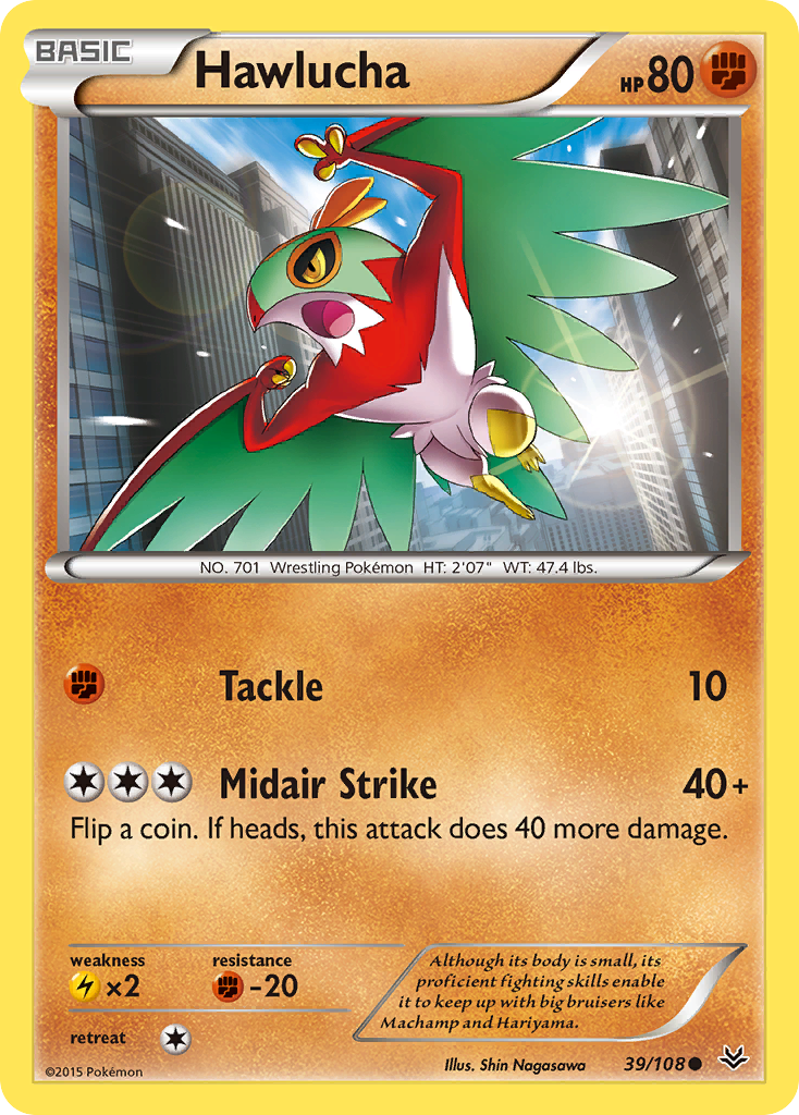 Hawlucha (39/108) [XY: Roaring Skies] | Arkham Games and Comics