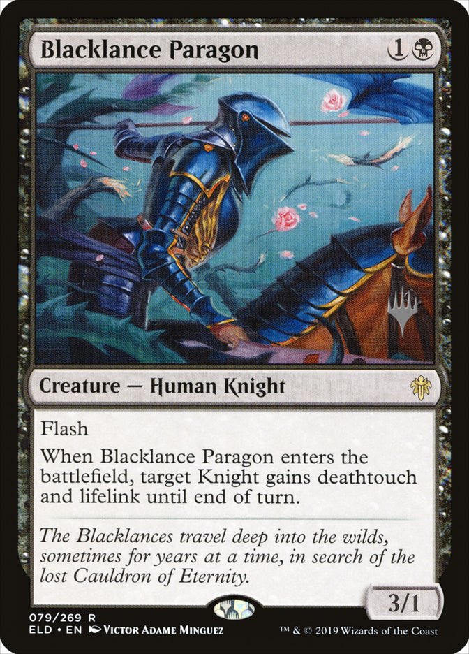 Blacklance Paragon (Promo Pack) [Throne of Eldraine Promos] | Arkham Games and Comics