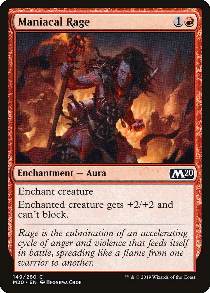 Maniacal Rage [Core Set 2020] | Arkham Games and Comics