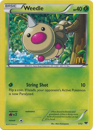 Weedle (1/12) [McDonald's Promos: 2014 Collection] | Arkham Games and Comics