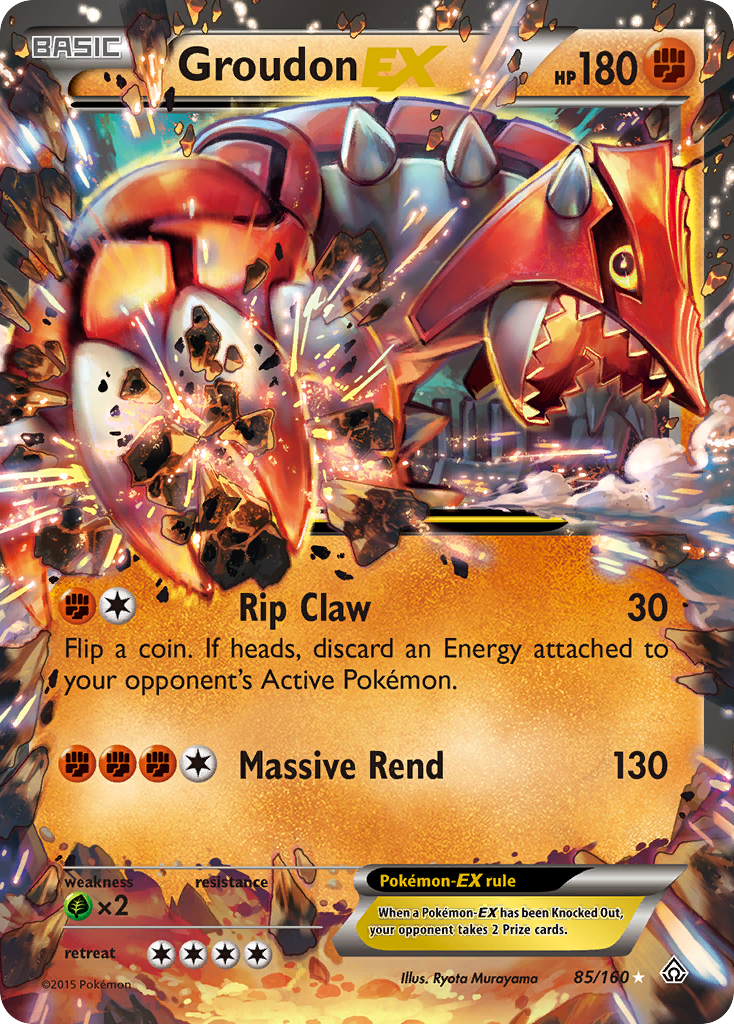 Groudon EX (85/160) [XY: Primal Clash] | Arkham Games and Comics