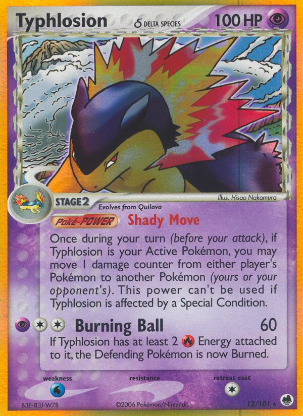 Typhlosion (12/101) (Delta Species) [EX: Dragon Frontiers] | Arkham Games and Comics