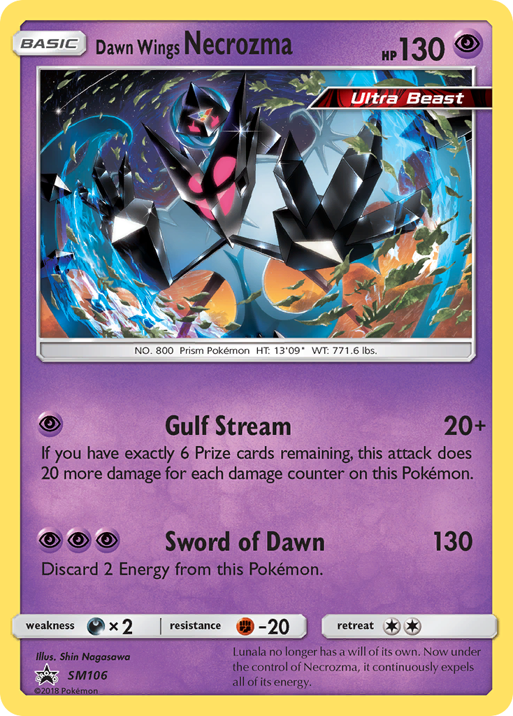 Dawn Wings Necrozma (SM106) [Sun & Moon: Black Star Promos] | Arkham Games and Comics