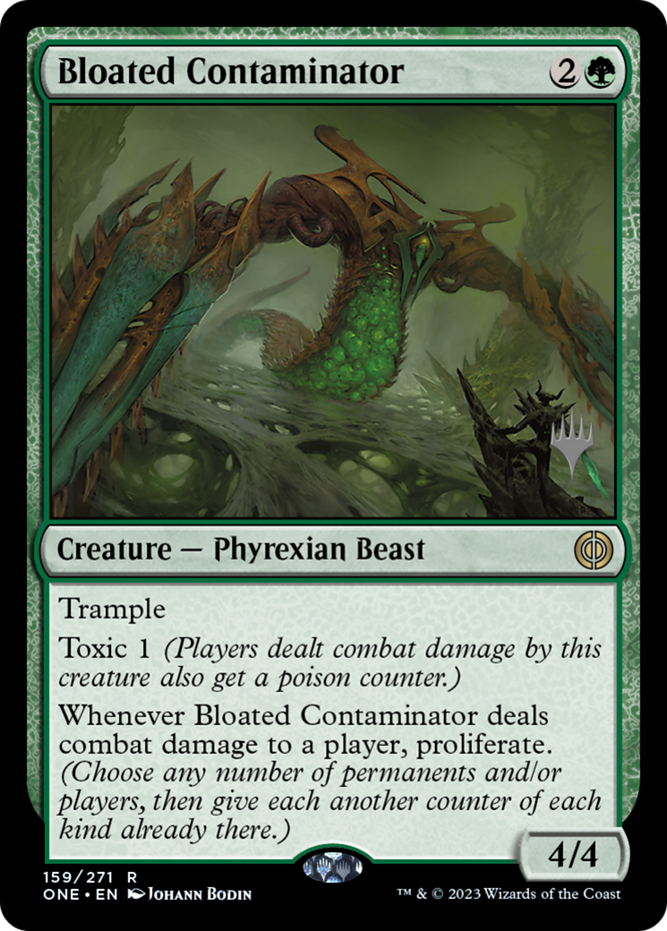 Bloated Contaminator (Promo Pack) [Phyrexia: All Will Be One Promos] | Arkham Games and Comics