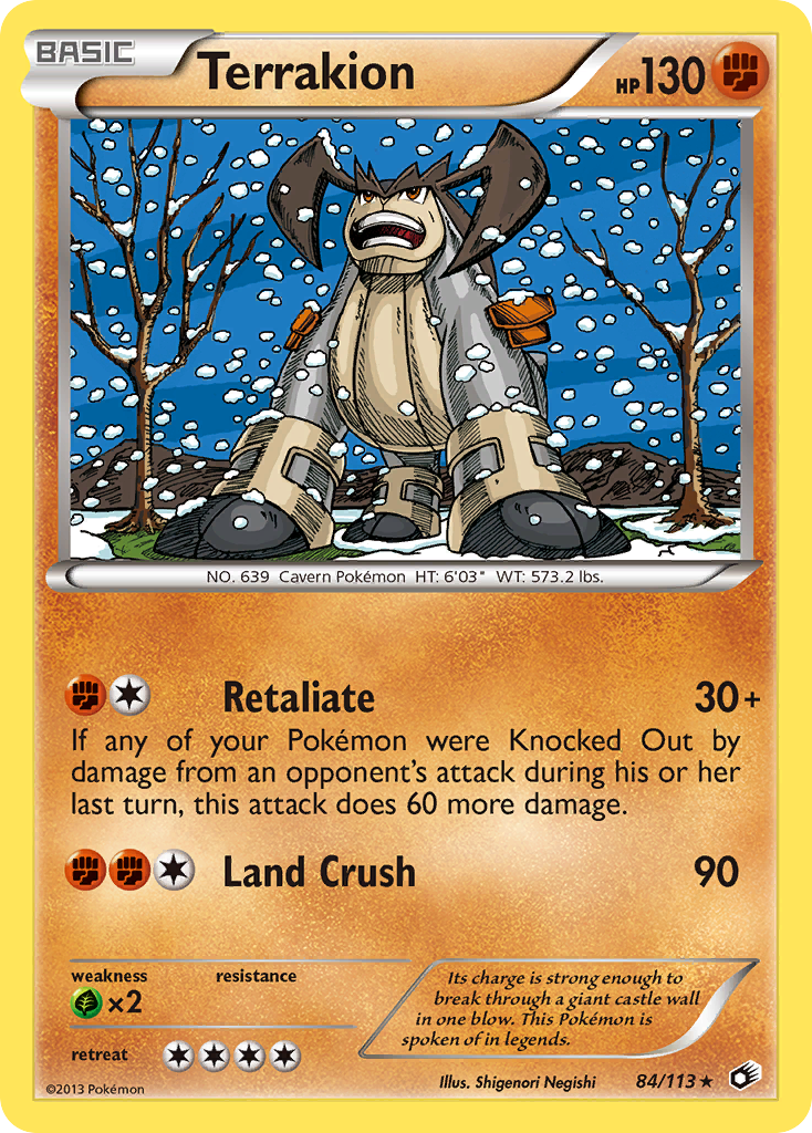 Terrakion (84/113) [Black & White: Legendary Treasures] | Arkham Games and Comics