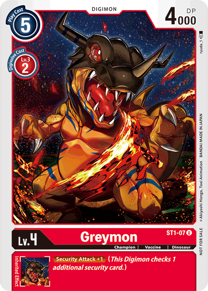 Greymon [ST1-07] (Alternate Art) [Starter Deck: Gaia Red] | Arkham Games and Comics