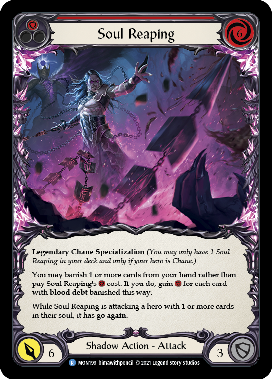 Soul Reaping [MON199-RF] (Monarch)  1st Edition Rainbow Foil | Arkham Games and Comics