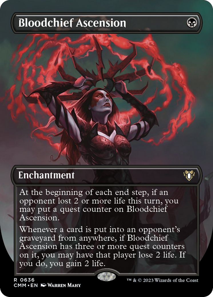 Bloodchief Ascension (Borderless Alternate Art) [Commander Masters] | Arkham Games and Comics