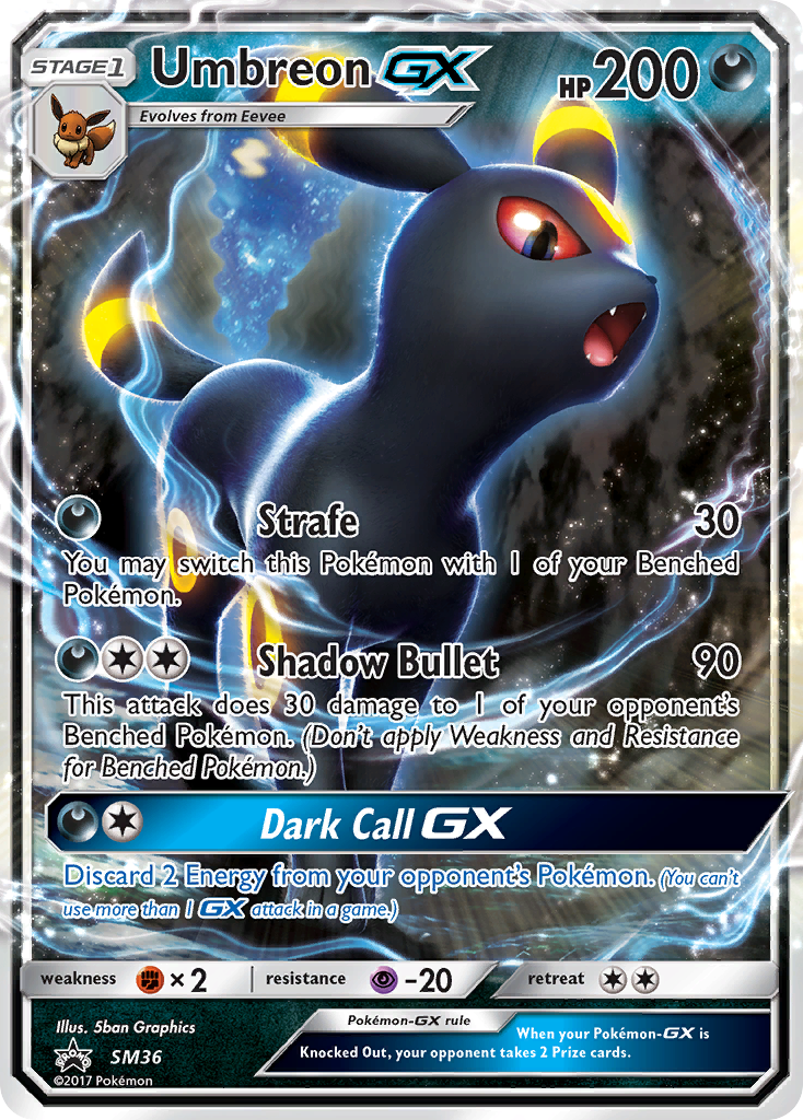 Umbreon GX (SM36) [Sun & Moon: Black Star Promos] | Arkham Games and Comics