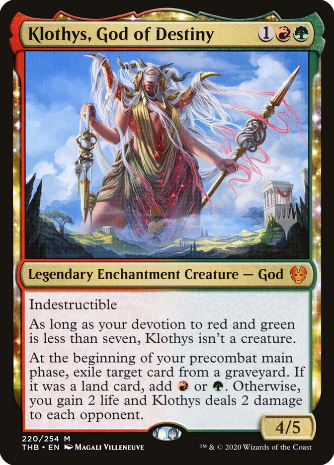 Klothys, God of Destiny (Promo Pack) [Theros Beyond Death Promos] | Arkham Games and Comics