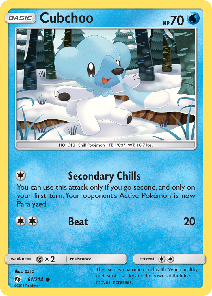 Cubchoo (61/214) [Sun & Moon: Lost Thunder] | Arkham Games and Comics