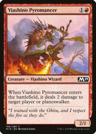 Viashino Pyromancer [Core Set 2019] | Arkham Games and Comics