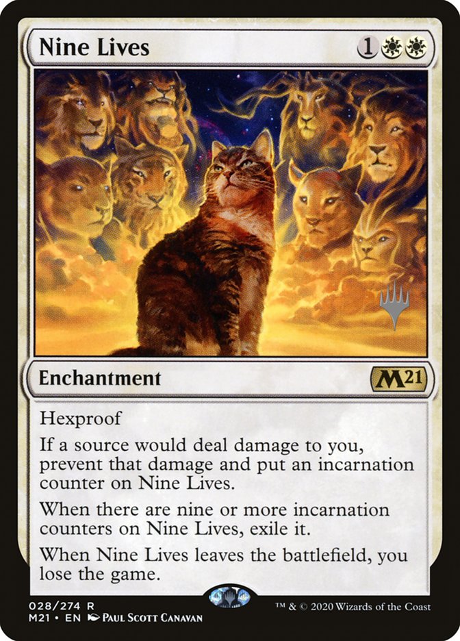 Nine Lives (Promo Pack) [Core Set 2021 Promos] | Arkham Games and Comics