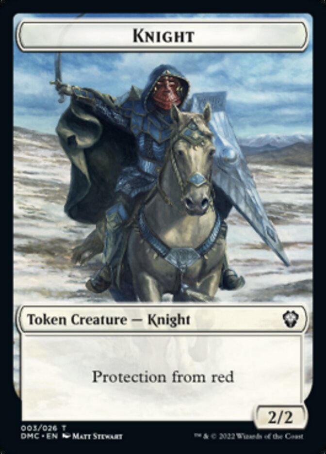 Soldier // Knight Double-sided Token [Dominaria United Tokens] | Arkham Games and Comics