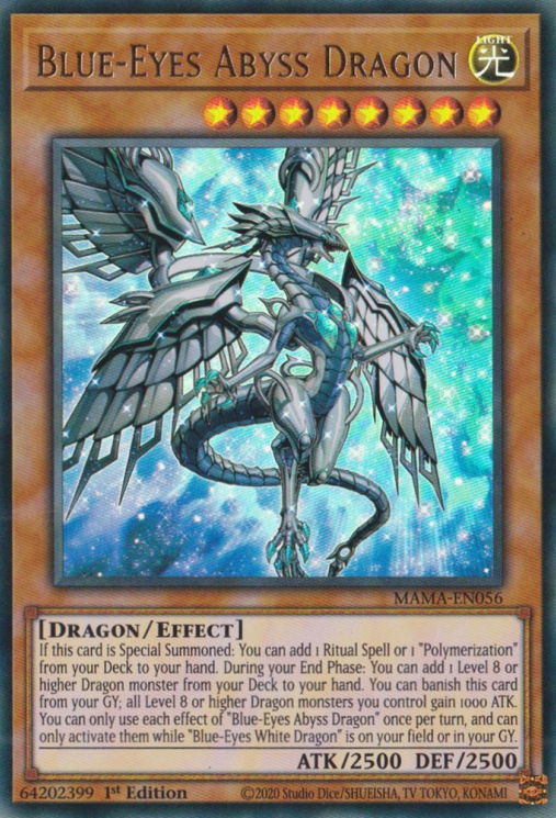 Blue-Eyes Abyss Dragon [MAMA-EN056] Ultra Rare | Arkham Games and Comics