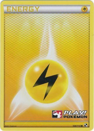 Lightning Energy (108/114) (Play Pokemon Promo) [Black & White: Base Set] | Arkham Games and Comics