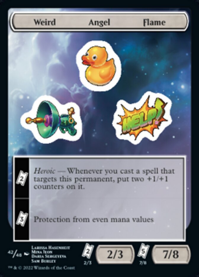 Weird Angel Flame [Unfinity Stickers] | Arkham Games and Comics