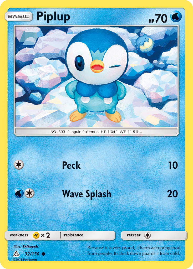 Piplup (32/156) [Sun & Moon: Ultra Prism] | Arkham Games and Comics