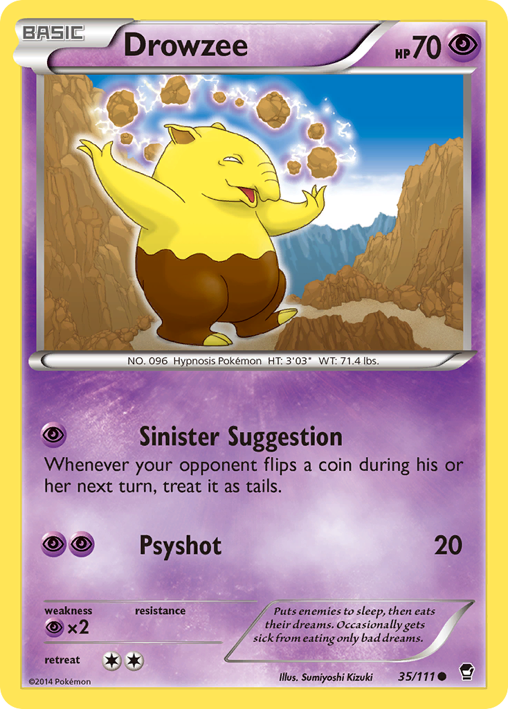 Drowzee (35/111) [XY: Furious Fists] | Arkham Games and Comics