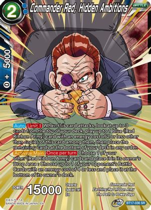 Commander Red, Hidden Ambitions (BT17-036) [Ultimate Squad] | Arkham Games and Comics