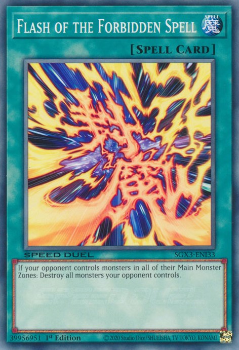Flash of the Forbidden Spell [SGX3-ENI33] Common | Arkham Games and Comics