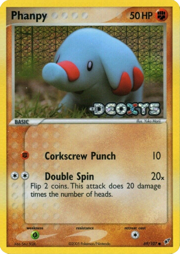 Phanpy (69/107) (Stamped) [EX: Deoxys] | Arkham Games and Comics