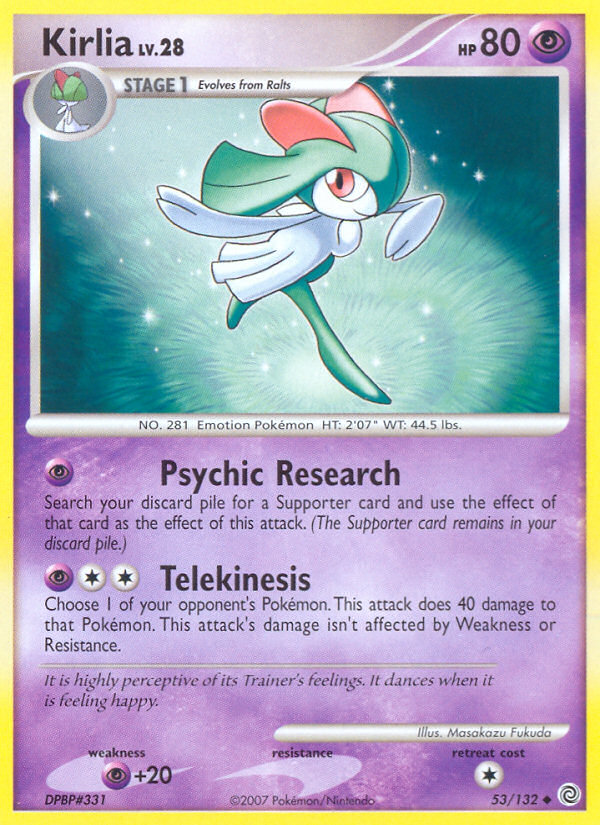 Kirlia (53/132) [Diamond & Pearl: Secret Wonders] | Arkham Games and Comics