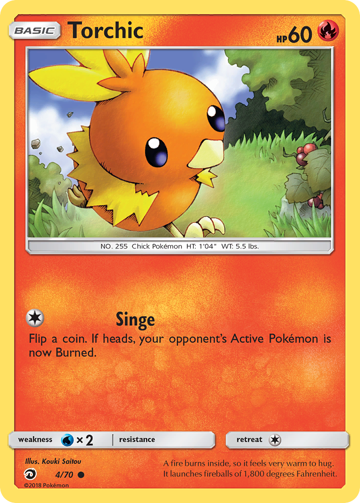 Torchic (4/70) [Sun & Moon: Dragon Majesty] | Arkham Games and Comics