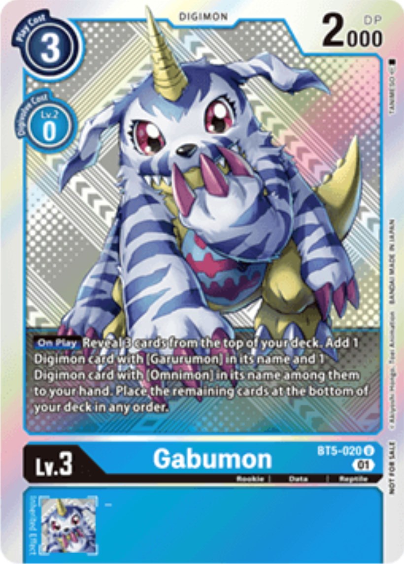 Gabumon [BT5-020] (X Record Pre-Release Tournament Winner Card) [X Record Pre-Release Promos] | Arkham Games and Comics