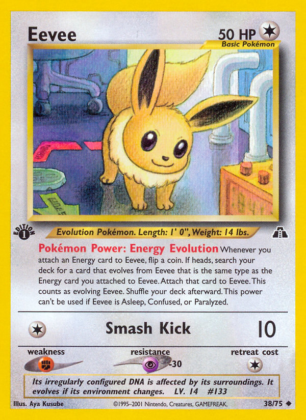 Eevee (38/75) [Neo Discovery 1st Edition] | Arkham Games and Comics
