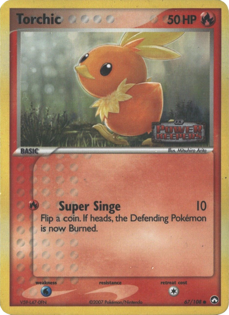 Torchic (67/108) (Stamped) [EX: Power Keepers] | Arkham Games and Comics