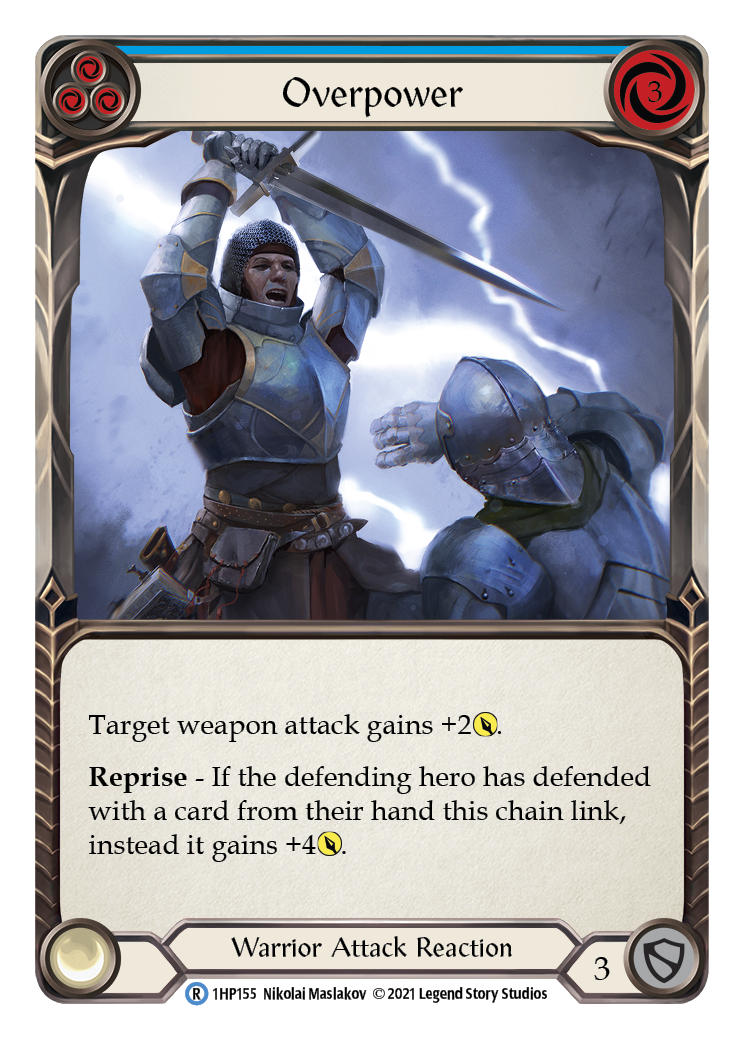 Overpower (Blue) [1HP155] (History Pack 1) | Arkham Games and Comics