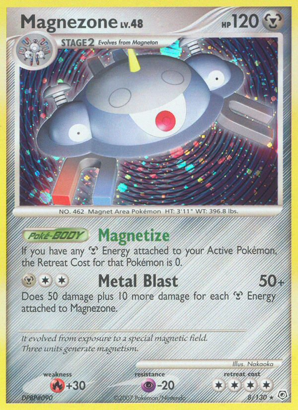 Magnezone (8/130) [Diamond & Pearl: Base Set] | Arkham Games and Comics