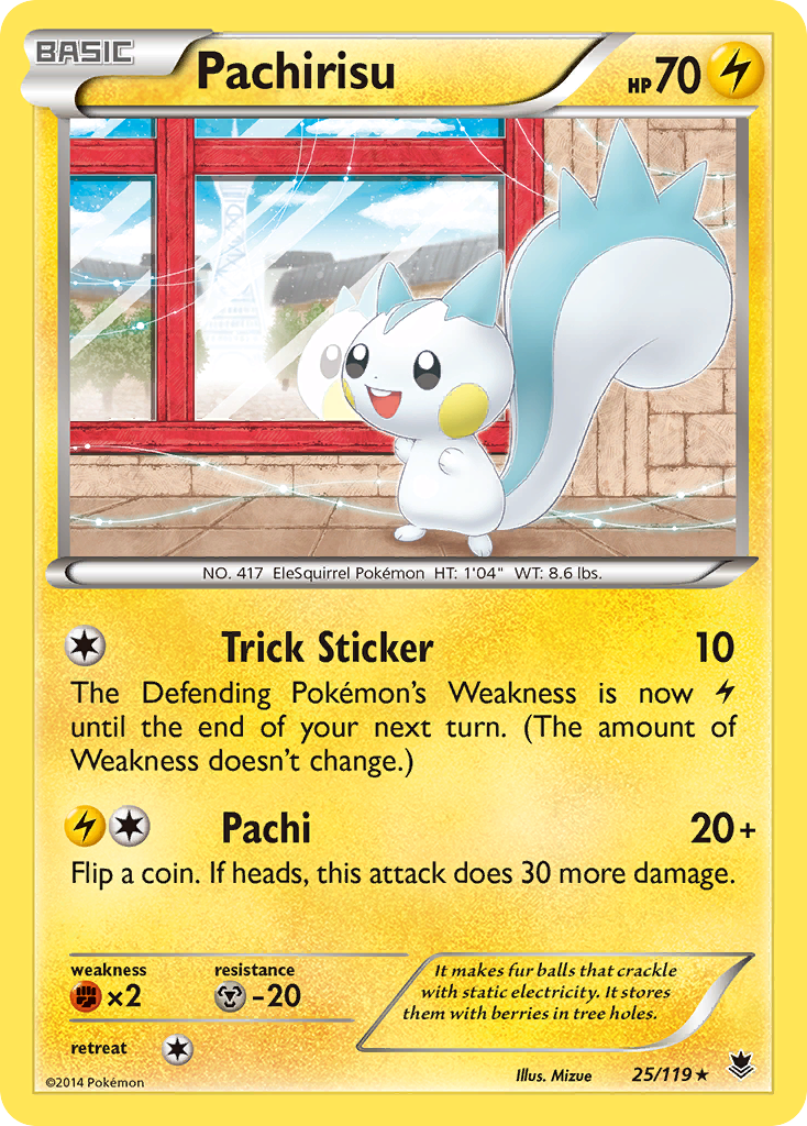 Pachirisu (25/119) [XY: Phantom Forces] | Arkham Games and Comics