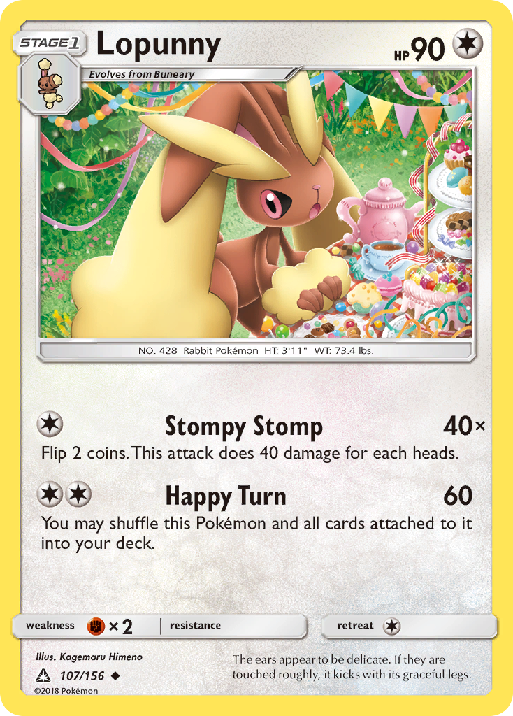 Lopunny (107/156) [Sun & Moon: Ultra Prism] | Arkham Games and Comics