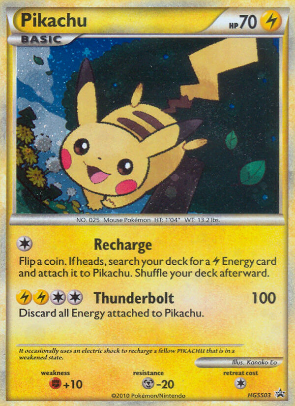 Pikachu (HGSS03) [HeartGold & SoulSilver: Black Star Promos] | Arkham Games and Comics