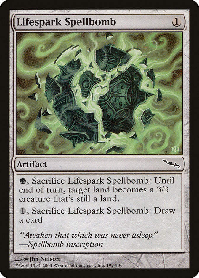 Lifespark Spellbomb [Mirrodin] | Arkham Games and Comics