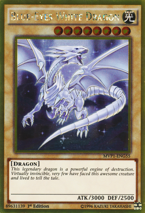 Blue-Eyes White Dragon [MVP1-ENG55] Gold Rare | Arkham Games and Comics